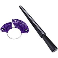 Tamaño del anillo Mandril Stick Finger Gauge Ring Sizer Herramienta de medición de la joyería Conjunto de herramientas…